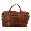 Kožená cestovná taška svetlohnedá - Greenwood Krodis hnedá