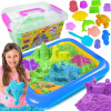 Kinetický piesok - Kinetická piesok 3kg formy + bazén Sandbox (Kinetický piesok - Kinetická piesok 3kg formy + bazén Sandbox)