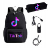 Školský batoh, taška - TIK TOK USB +peračník