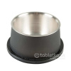 Miska DUVO+ na kŕmenie matná kónická čierna nerez s priemerom 19 x 9,5 cm 800 ml