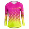 FORCE dres MTB ANGLE dámsky dlhý rukáv, ružovo-fluo Zvoľte Variant: S