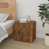 zahrada-XL Nočný stolík dymový dub 50x39x47 cm 816698