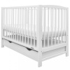 Detská postieľka LILLY so sťahovacou bočnicou a šuplíkom 120×60 cm, biela, od značky NEW BABY