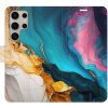 iSaprio Flip puzdro Colourful Marble pre Samsung Galaxy S24 Ultra n24cm-FLP2-S24u