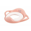 Redukce na WC s úchyty MALTEX Sloník Minimal – měkká, peach rose (Dětská redukce na WC s úchyty MALTEX Sloník Minimal – polstrovaná, peach rose)