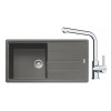 FRANKE SETG264SA fragranitový drez 970x500 mm BFG 611 Š.kameň+batéria FS 3230.031 Chróm FRA 114.0700.743