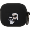 Karl Lagerfeld 3D Logo NFT Karl and Choupette silikónový obal na AirPods 3 - čierny 3666339190903 - možnosť vrátiť tovar ZADARMO do 30tich dní