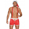 Pánske boxerky Obsessive Mr Claus L/XL Červená