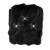 Čierna pavučina s 3 svietiacimi pavúkmi 50 g, Halloween