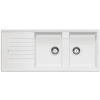 Blanco Zia 8 S granitový drez 116x50 cm biela 515597