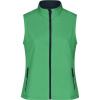 James & Nicholson Vesta JN 1127, softshellová, promo, dámská COT02112760604-green/navy XL Zelená/navy