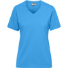 James & Nicholson Tričko JN 1807 Solid z bio bavlny, krátký rukáv, dámské COT02180702214-aqua 4XL Aqua