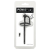 Penisplug - silikónový dilatátor s krúžkom (0,6mm) - čierny
