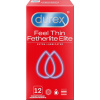 Durex Feel Thin Extra Lubricated kondómy 12 ks