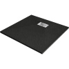 Mexen Hugo štvorec sprchový odtok SMC 90 x 90 cm, čierny, lišta inox - 42709090-X