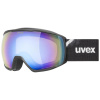 Uvex Victorious Fm Black Matt Dl/blue On Green-clear S2 (s5501922330) lyžiarske okuliare