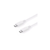 Kabel C-TECH USB 3.2, Type-C (CM/CM), PD 100W, 20Gbps, 1m, bílý CB-USB32-10W