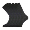 Lonka KlimaX Unisex merino ponožky - 5 párov BM000000626500102396 čierna melé 43-46 (29-31)