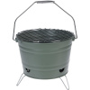 Progarden Gril na dřevěné uhlí přenosný 27 cm zelený KO-Y64950460