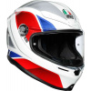 Prilba na motocykel AGV K-6 Hyphen white red blue - XS (53/54)