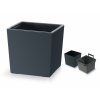 PROSPERPLAST Kvetináč URBI SQUARE LOW 24cm antracit