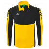 ERIMA tréningová mikina 3/4 zips SIX WINGS Farba: žltá čierna, Veľkosť: 2XL