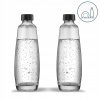 2x SKLENENÁ FĽAŠA KARAFKA DO SATURÁTORA SODASTREAM DUO E-DUO 1L SADA