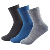 DEVOLD Daily Medium Sock 3-Pack grey/black/navy EU 36-40