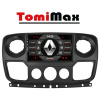 TomiMax Renault Master, Opel Movano, Nissan NV400 2010+ Android 14 autorádio s WIFI, GPS, USB, BT HW výbava: 4 Core 1GB+16GB LOW