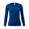 MALFINI FIT-T LONG SLEEVE 169 / Dámske tričko, dlhý rukáv - kráľovská modrá XS