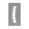 Hliníkovo-oceľové vchodové dvere pasívne Hermes 110 x 210 cm P sivé