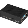 JOY-IT Alu pro Raspberry Pi 4 B, nástenná, čierna (RB-ALUCASEP4+01B)
