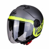 Moto SCORPION EXO-CITY BLURR matná stříbrno/žltá S