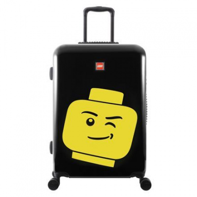 LEGO Luggage ColourBox Minifigure Head 24" kufor - čierny