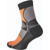 KNOXFIELD BASIC ponožky -čierna/oranžová-39-40