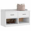 zahrada-XL Lavica do predsiene SANDNES biela 87x40x50 cm borovicový masív 4010462