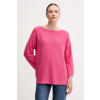 Sveter s prímesou ľanu United Colors of Benetton 115GD10CT ružová M