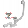 ALCA Vaňový sifón CLICK/CLACK, kov A504CKM-120