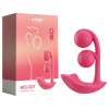 HoneyPlayBox Melody Pressure Sensing App-Controlled Twin Balls Clit& G-spot Vibrator Magenta