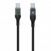 FIXED FIXDD-CC2-BK USB-C/USB-C s displejom a podporou PD, USB 2.0 100 W, 2m, černý