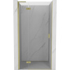 Mexen Mist-H L sprchové dvere výklopné ľavé 105 cm, transparentné, zlaté kefované - 8A5L-105-000-55-00-L