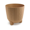 kvetináč 19,5cm RYFO N ECO WOOD DRF200NW-4665W naturo plastový