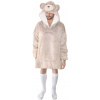Cozy Noxxiez CH365 Medvěd - hřejivá televizní mikinová deka s kapucí pro teenagery a dospělé (20-CH365)