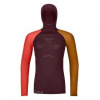 Ortovox 120 Competition Light Hoody W winetasting M; Červená triko
