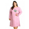 Dámská noční košile Patricia 3472/3473/52 TARO růžová (hot) XXL
