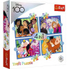 TREFL Disney 100 let: Disneyho veselý svět 4v1 35,48,54,70 dielov