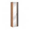 ArtCom Vysoká skrinka do kúpeľne so zrkadlom MADERA Grey 803