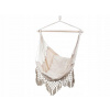 Verk 01431 Brazílske závesné kreslo so strapcami béžové