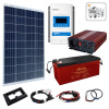 Solárny FV ostrovný systém OFFGRID D12V SP175Wp/RM20A/AG150Ah/MC4/O6 uBASIC18-CAR (BASIC18-CARAVAN-6M: Konfigurovateľný pevný solárny FV ostrovný komplet OFF-GRID pre MIKRO spotrebu elektrickej energi