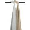 Meyco Mušelínové plienky 120x120cm 2ks jednofarebné Varianta: Light grey/sand